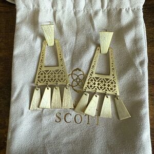 Kendra Scott Kase Fringe Earrings in Gold Filigree